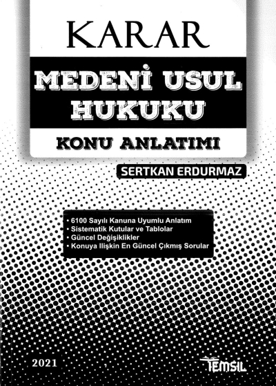 KARAR MEDENİ USUL HUKUKU KONU ANLATIMI SegaCopy Fotokopi Merkezi