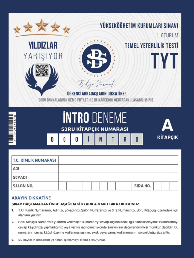 Yıldızlar Yarışıyor TYT İntro Deneme Bilgi Sarmal SegaCopy Fotokopi Merkezi