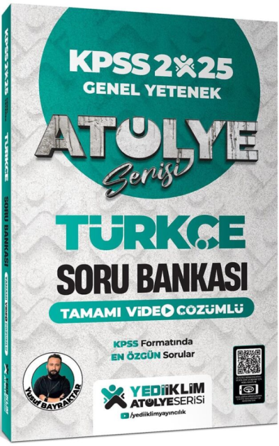 2025 KPSS Genel Yetenek Atölye Serisi Türkçe Tamamı Video Çözümlü Soru Bankası Yediiklim Yayınları SegaCopy Fotokopi Merkezi