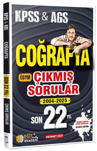 2026 KPSS Coğrafya Son 22 Yıl Çıkmış Sorular Mehmet Eğit Eğit Akademi SegaCopy Fotokopi Merkezi