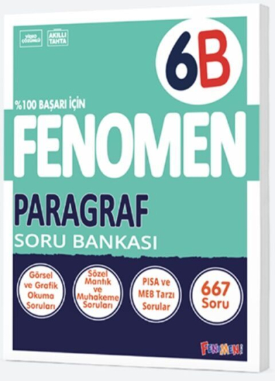 6. Sınıf Fenomen Paragraf Soru Bankası Fenomen Kitap SegaCopy Fotokopi Merkezi