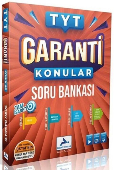 TYT Garanti Konular Soru Bankası Paraf Yayınları SegaCopy Fotokopi Merkezi