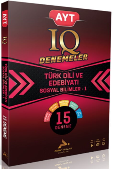 AYT IQ Türk Dili ve Edebiyatı Sosyal Bilimler -1 15 Branş Deneme PRF Paraf Yayınları SegaCopy Fotokopi Merkezi