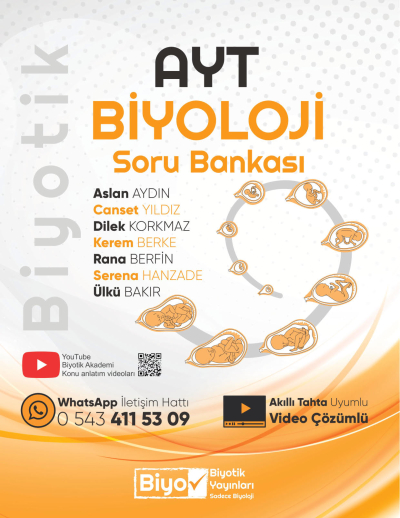 AYT Biyoloji Soru Bankası Biyotik Yayınları SegaCopy Fotokopi Merkezi