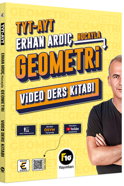 Erhan Ardıç Hocayla TYT-AYT Geometri Video Ders Kitabı F10 Yayınları SegaCopy Fotokopi Merkezi