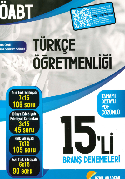 ÖABT TÜRKÇE 15'Lİ BRANŞ DENEMELERİ ÇÖZÜMLÜ SegaCopy Fotokopi Merkezi