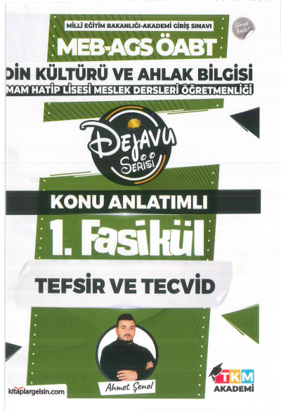 2025 Din Kültürü ve Ahlak Bilgisi İmam Hatip Lisesi Meslek Dersleri Öğretmenliği Dejavu Serisi Konu Anlatımlı Set 11 Fasikül Ahmet Şenol TKM Akademi SegaCopy Fotokopi Merkezi