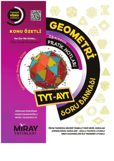 TYT AYT Geometri Soru Bankası Miray Yayınları SegaCopy Fotokopi Merkezi