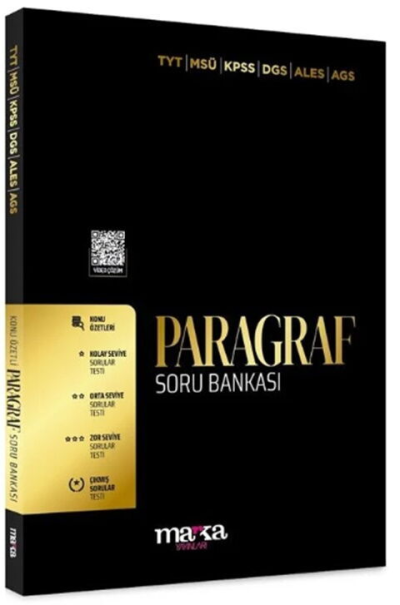 Paragraf Soru Bankası Tamamı Video Çözümlü Marka Yayınları SegaCopy Fotokopi Merkezi