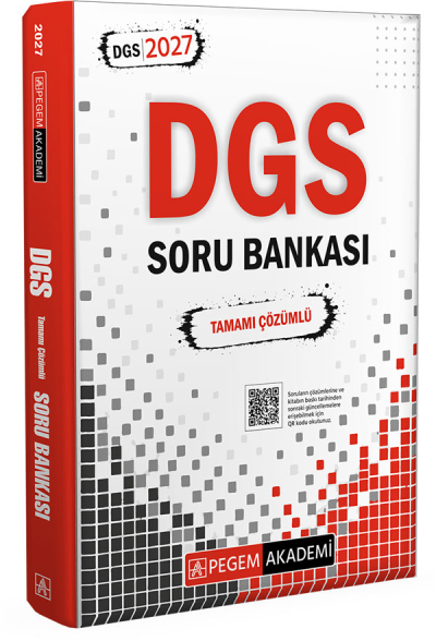 2027 DGS Tamamı Çözümlü Soru Bankası Pegem Akademi SegaCopy Fotokopi Merkezi