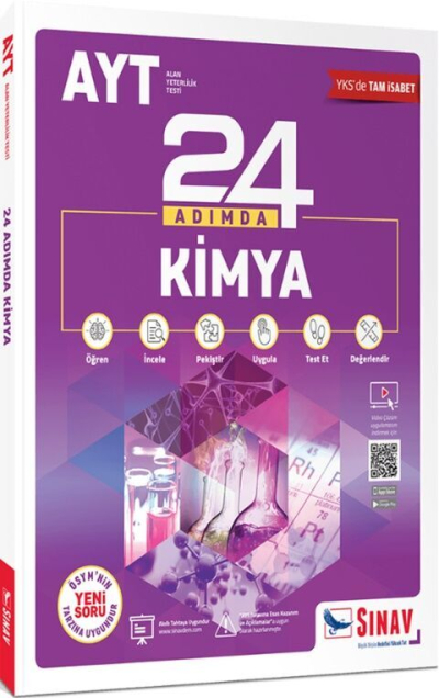 AYT Kimya 24 Adımda Konu Anlatımlı Soru Bankası Sınav Dergisi Yayınları