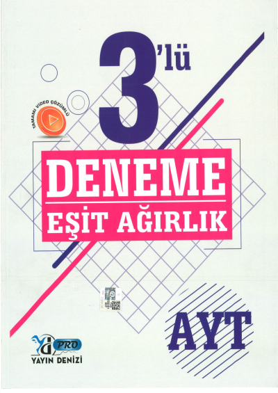 AYT Eşit Ağırlık 3 lü Deneme Video Çözümlü SegaCopy Fotokopi Merkezi
