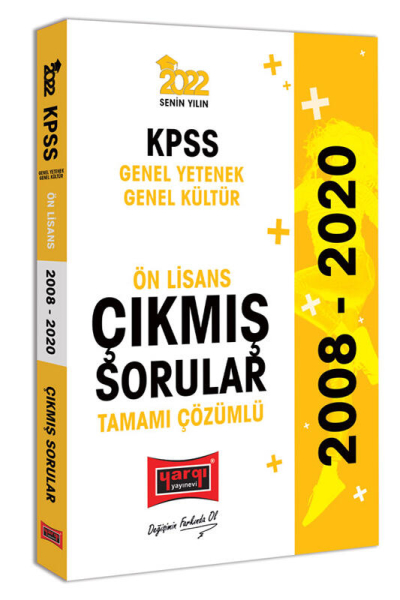 KPSS GY GK Ön Lisans Tamamı Çözümlü Çıkmış Sorular 2008-2020 SegaCopy Fotokopi Merkezi