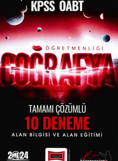 COĞRAFYA ÖĞRETMENLİĞİ TAMAMI ÇÖZÜMLÜ 10 DENEME ALAN BİLGİSİ-ALAN EĞİTİMİ SegaCopy Fotokopi Merkezi