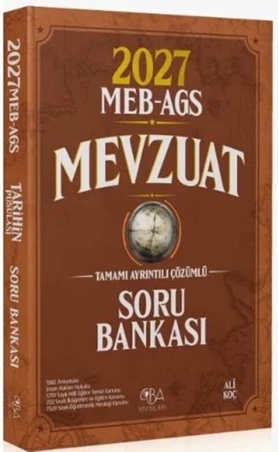 MEB AGS Mevzuat Soru Bankası CBA Yayınları SegaCopy Fotokopi Merkezi