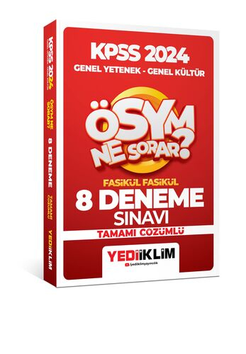 2024 Kpss Ösym Ne Sorar Genel Yetenek Genel Kültür Tamamı Çözümlü 8 Fasikül Deneme