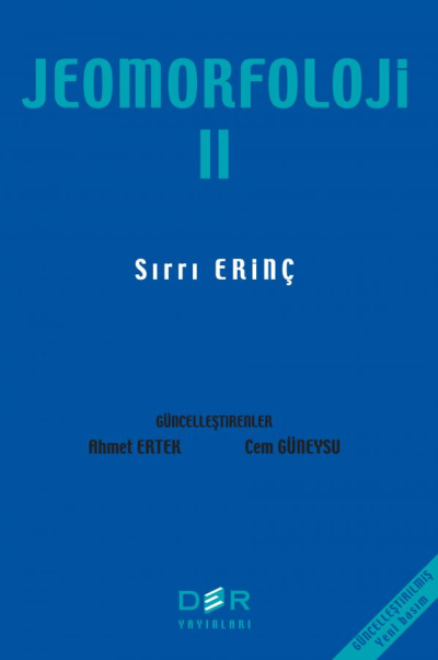 Jeomorfoloji Cilt 2 Sırrı Erinç Der Yayınları SegaCopy Fotokopi Merkezi