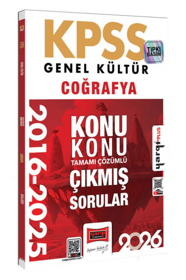 2026 KPSS Genel Kültür Coğrafya 2016-2025 Konu Konu Tamamı Çözümlü Çıkmış Sorular Yargı Yayınları