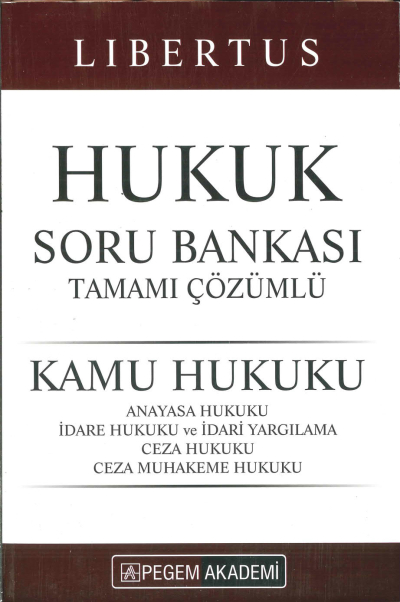 LİBERTUS HUKUK SORU BANKASI TAMAMI ÇÖZÜMLÜ SegaCopy Fotokopi Merkezi
