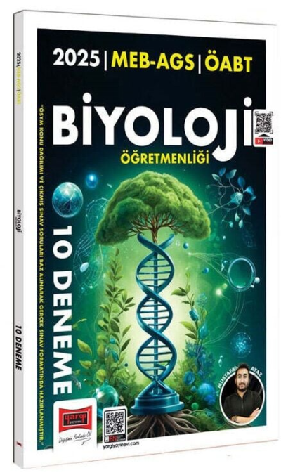 2025 MEB AGS ÖABT Biyoloji Öğretmenliği 10 Deneme Yargı Yayınları SegaCopy Fotokopi Merkezi