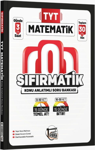 TYT Matematik Sıfırmatik Konu Anlatımlı Soru Bankası Ders Platosu SegaCopy Fotokopi Merkezi
