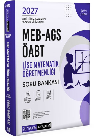 2027 ÖABT MEB-AGS Lise Matematik Öğretmenliği Soru Bankası Çözümlü Pegem Akademi Yayınları Pegem Akademi Yayınları SegaCopy Fotokopi Merkezi