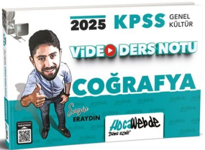 2025 KPSS GK Coğrafya Video Ders Notu HocaWebde Yayınları SegaCopy Fotokopi Merkezi