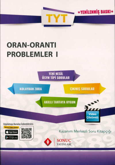 TYT ORAN ORANTI PROBLEMLER 1 SORU KİTAPÇIĞI SegaCopy Fotokopi Merkezi