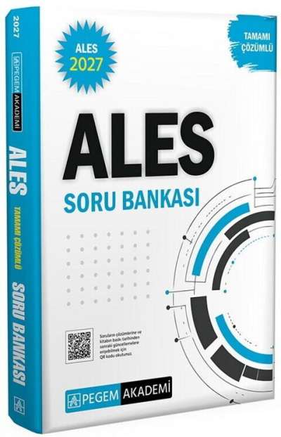 2027 ALES Tamamı Çözümlü Soru Bankası Pegem Akademi Yayıncılık SegaCopy Fotokopi Merkezi