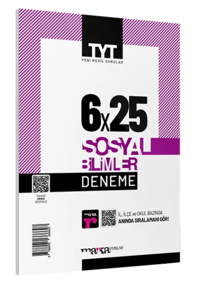2024 TYT Sosyal Bilimler 6 Deneme Tamamı Video Çözümlü SegaCopy Fotokopi Merkezi