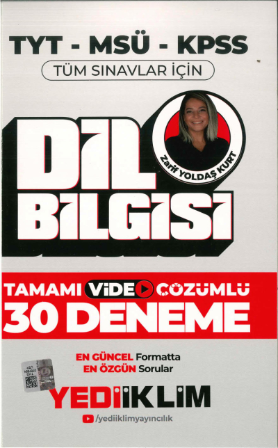 DİL BİLGİSİ TAMAMI VİDEO ÇÖZÜMLÜ 30 DENEME