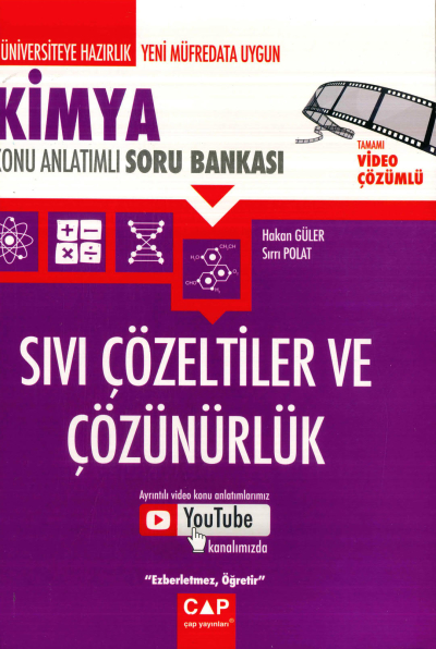 KİMYA SIVI ÇÖZELTİLER VE ÇÖZÜNÜRLÜK KONU ANLATIMLI SORU BANKASI SegaCopy Fotokopi Merkezi