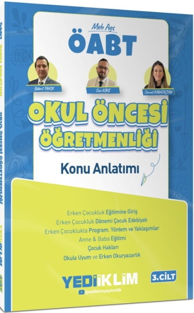 MEB AGS ÖABT Okul Öncesi Öğretmenliği Konu Anlatımı Cilt 3 Yediiklim Yayınları SegaCopy Fotokopi Merkezi