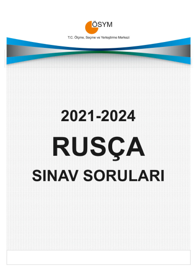 YDT RUSÇA ÇIKMIŞ SINAV SORULARI (2021-2024) SegaCopy Fotokopi Merkezi