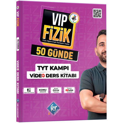 VİP Fizik 50 Günde TYT Kampı Video Ders Kitabı SegaCopy Fotokopi Merkezi
