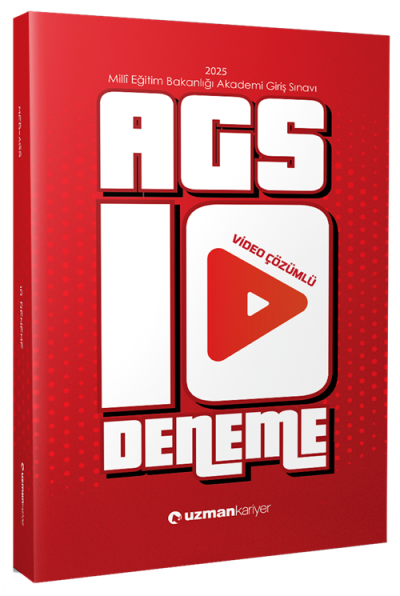 2025 MEB-AGS 10 Deneme Çözümlü Uzman Kariyer Yayınları SegaCopy Fotokopi Merkezi