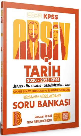 2026 KPSS Arşiv Tarih Soru Bankası Benim Hocam Yayınları SegaCopy Fotokopi Merkezi