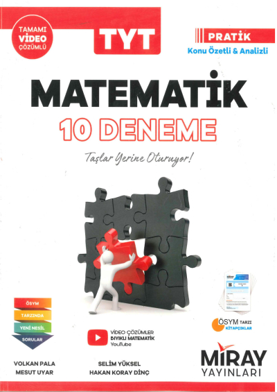 TYT Matematik 10 Deneme Kitabı SegaCopy Fotokopi Merkezi