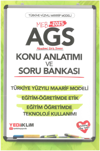 MEB-AGS Konu Anlatımı ve Soru Bankası Türkiye Yüzyılı Maarif Modeli Eğitim Öğretimde Etik Eğitim Öğretimde Teknoloji Kullanımı Yediiklim Yayınları SegaCopy Fotokopi Merkezi