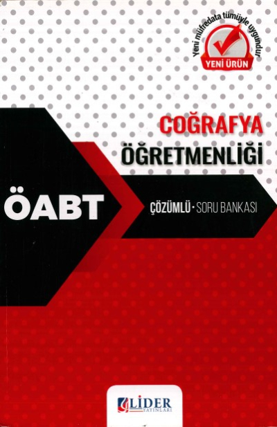 COĞRAFYA ÖĞRETMENLİĞİ ÇÖZÜMLÜ SORU BANKASI SegaCopy Fotokopi Merkezi