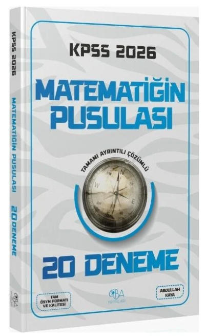 2026 KPSS Matematik Matematiğin Pusulası 20 Deneme CBA Yayınları SegaCopy Fotokopi Merkezi