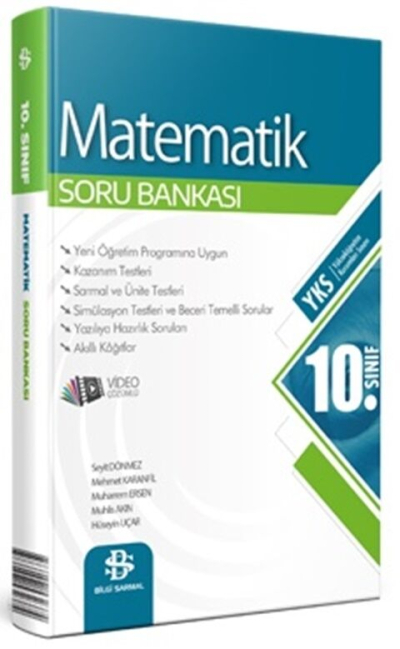 10. Sınıf Matematik Soru Bankası Video Çözümlü Bilgi Sarmal Yayınları SegaCopy Fotokopi Merkezi