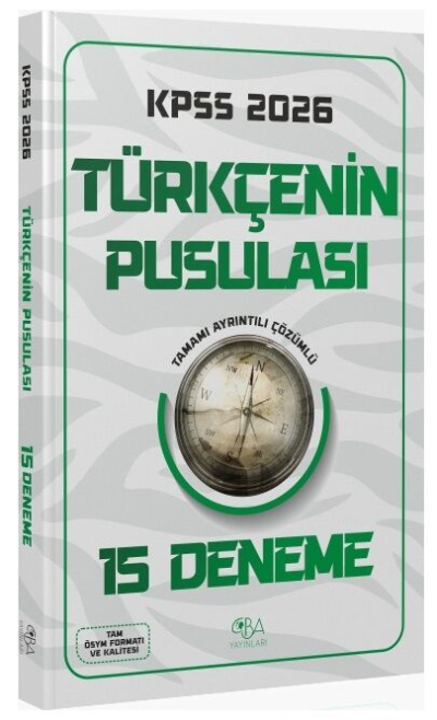 2026 KPSS Türkçenin Pusulası 15 Deneme CBA Yayınları SegaCopy Fotokopi Merkezi
