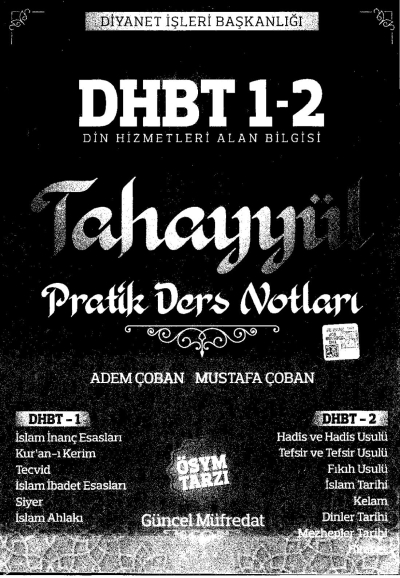 TAHAYYÜL PRATİK DERS NOTLARI DHBT 1-2 SegaCopy Fotokopi Merkezi