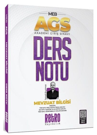 2025 MEB AGS Mevzuat Bilgisi Ders Notu Retro Kitap SegaCopy Fotokopi Merkezi