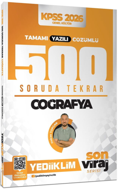 2026 KPSS AGS Coğrafya Son Viraj Serisi Tamamı Yazılı Çözümlü 500 Soruda Genel Tekrar Kampı Yediiklim Yayınları SegaCopy Fotokopi Merkezi