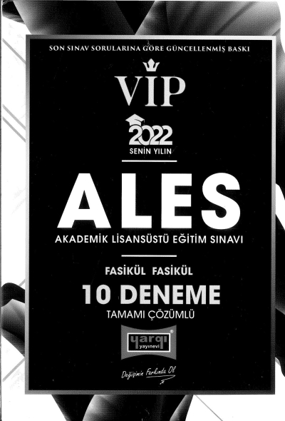 VİP ALES FASİKÜL FASİKÜL 10 DENEME ÇÖZÜMLÜ SegaCopy Fotokopi Merkezi
