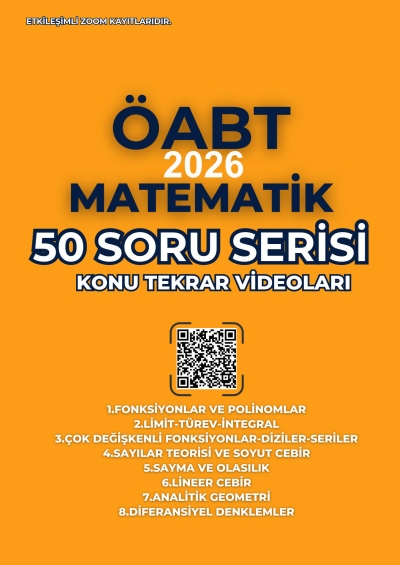 BilgeMatics Hüseyin Hoca ÖABT Matematik 50 Soru Serisi SegaCopy Fotokopi Merkezi
