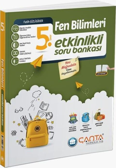 5. Sınıf Fen Bilimleri Etkinlikli Kazanım Soru Bankası Çanta Yayınları SegaCopy Fotokopi Merkezi