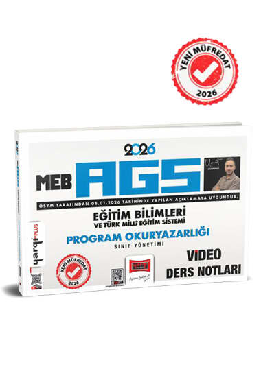 2026 MEB-AGS Eğitim Bilimleri ve Türk Milli Eğitim Sistemi Program Okuryazarlığı Sınıf Yönetimi Video Ders Notları Yargı Yayınları SegaCopy Fotokopi Merkezi